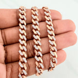 Cadena Cubana 29.4 g / 24 1/4 in / 6.5 mm Oro Rosa 18K