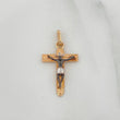 Dije Cruz Cristo Milagroso De Buga 1.6 g / 1 in Tres Oros  18K