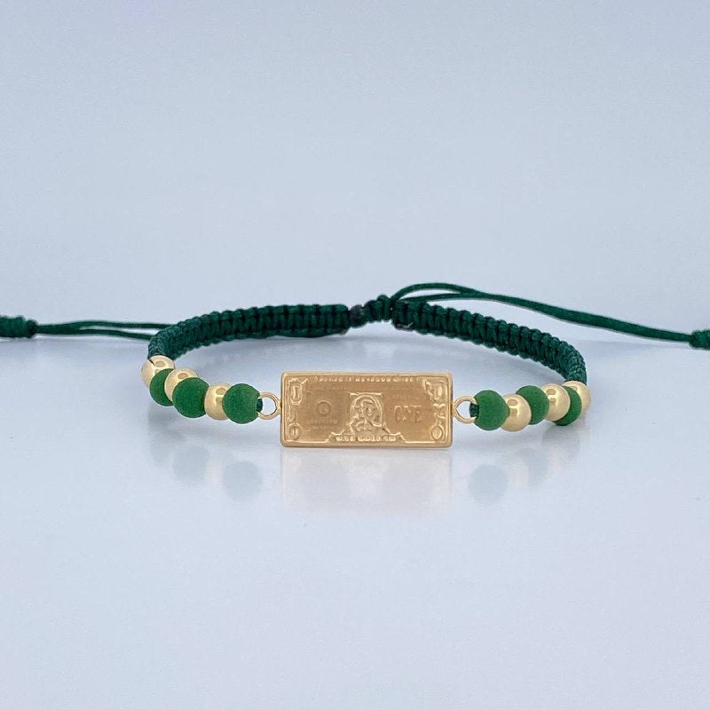 Woven Dollar Bracelet 1.6gr / 18K Gold &