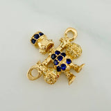 Charm Duck Money Bag 1.6gr / 3/4 in / 18K Yellow Gold %