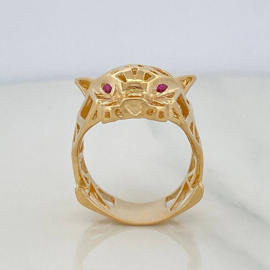Anillo Pantera 11.75 g / T9 1/2 Oro Amarillo 18K