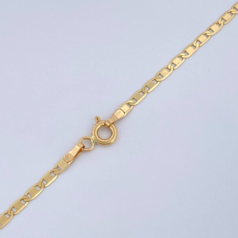 Flat Mariner Chain 4.55gr / 60cm / 18K Yellow Gold +3 $
