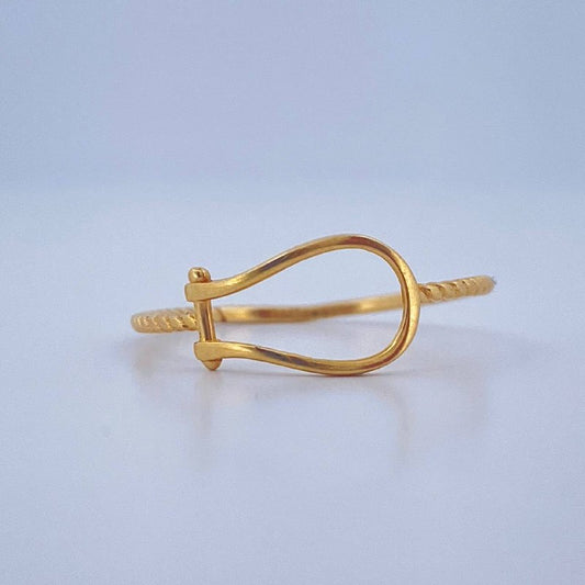 Anillo Arpa 0.75gr / T7 1/4 / Oro Amarillo 18K &
