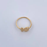 Bear Ring 1.45gr / Size 6 1/4 / 18K Gold &