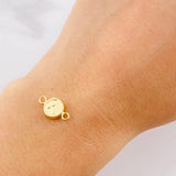 Herraje Circulo Letra A 0.4g / 1/2 in Oro Amarillo 18K