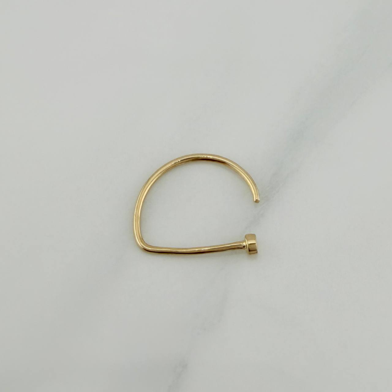 Half Hoop Piercing 0.35 g / 1/2 in 18K Yellow Gold