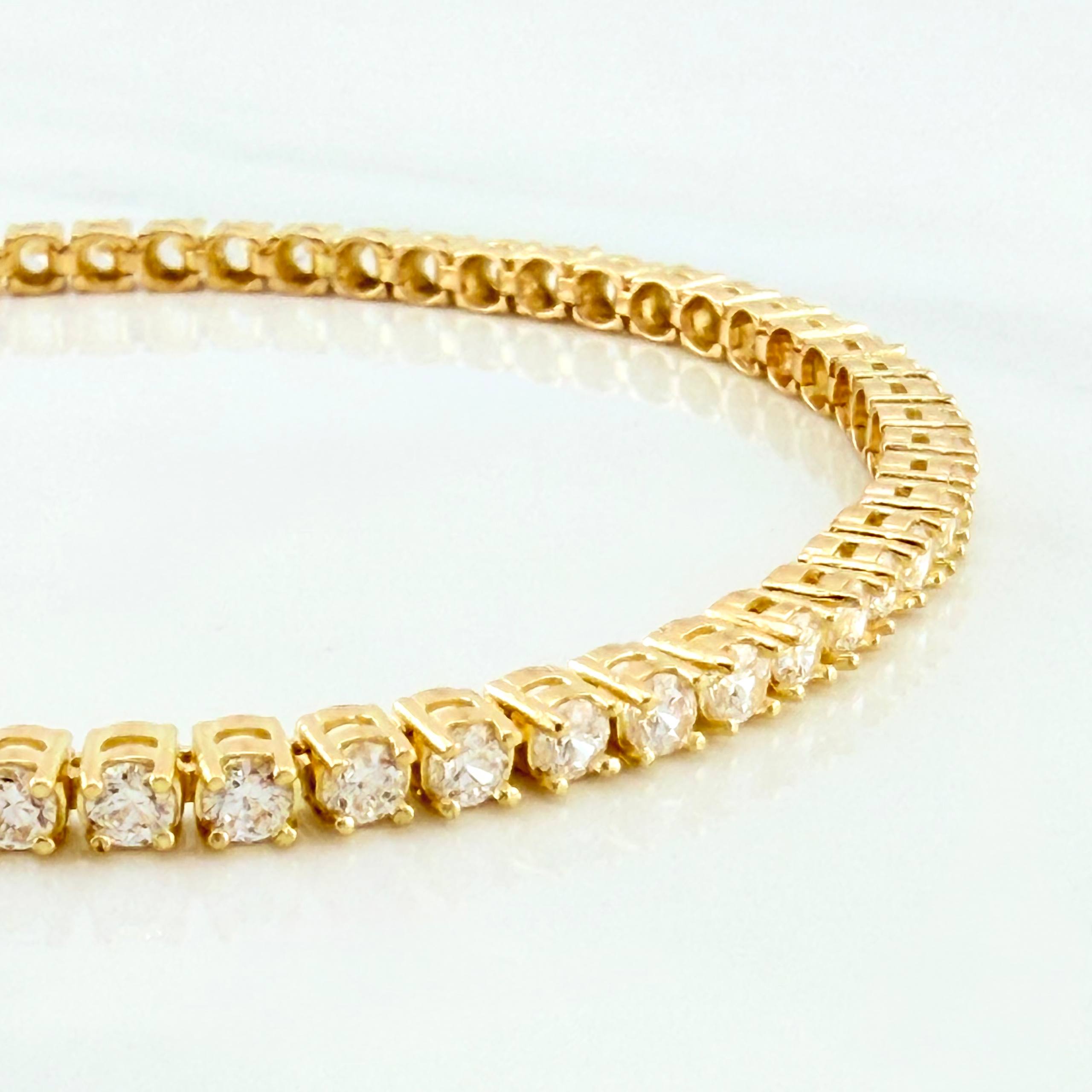 Pulso Tennis 11.35 g / 7 1/2 in / 2.9 mm Oro Amarillo 18K