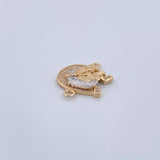 Charm Horseshoe Horse 2.15gr / 0.7in / 18K Gold &