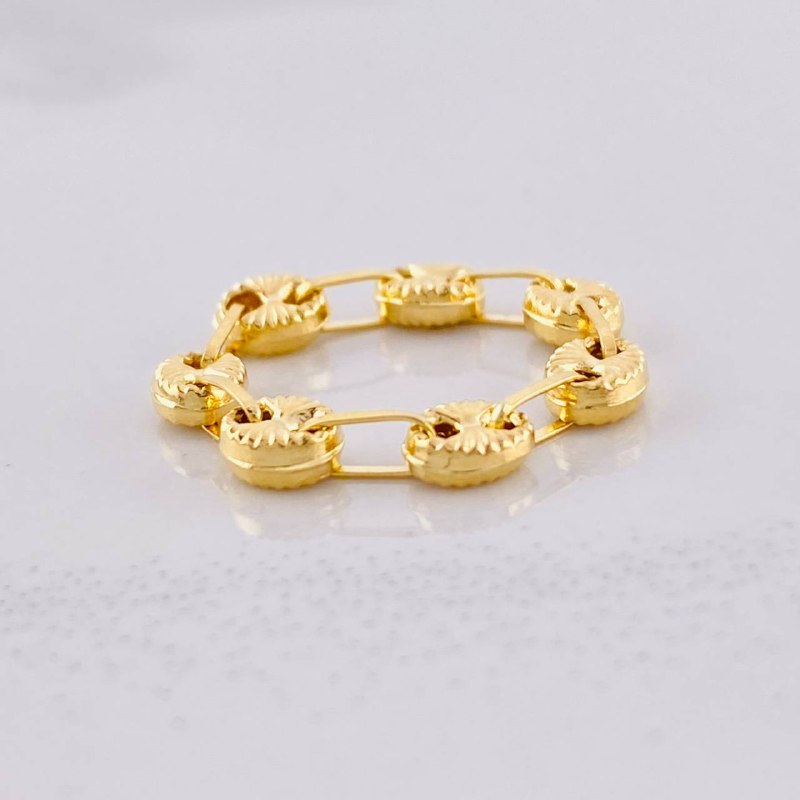 GC Diamond Cut Ring 0.75g / T4 Yellow Gold 18K