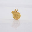 Dije Circulo Letra B 0.45g / 1/2 in Oro Amarillo 18K