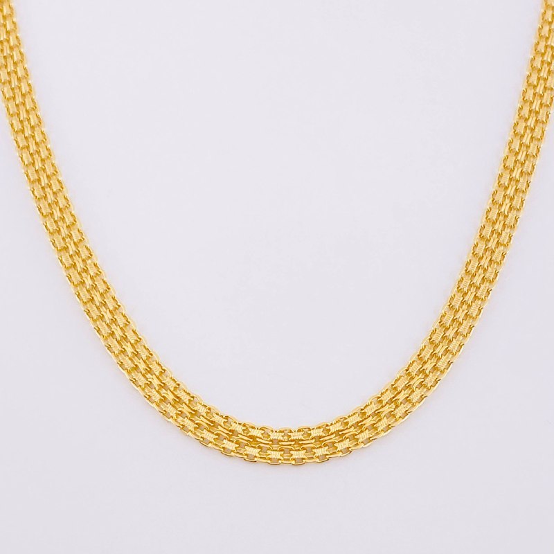 Cadena China 4.25g / 18 in / 3.3mm Oro Amarillo 18K