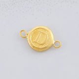 Herraje Circulo Letra D 0.35g / 1/2 in Oro Amarillo 18K