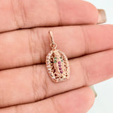 Pendant Virgin of Guadalupe 1.3 g / 3/4 in 18K Rose Gold