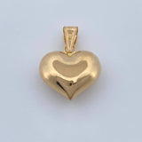Pendant Heart 1.25gr / 1in / 18K Gold +0$