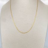 Flat Mariner Chain 1.15 g / 19 3/4 in / 1 mm Yellow Gold 18K