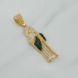 Dije San Judas Tadeo 6.4 g / 2 in Tres Oros 18K