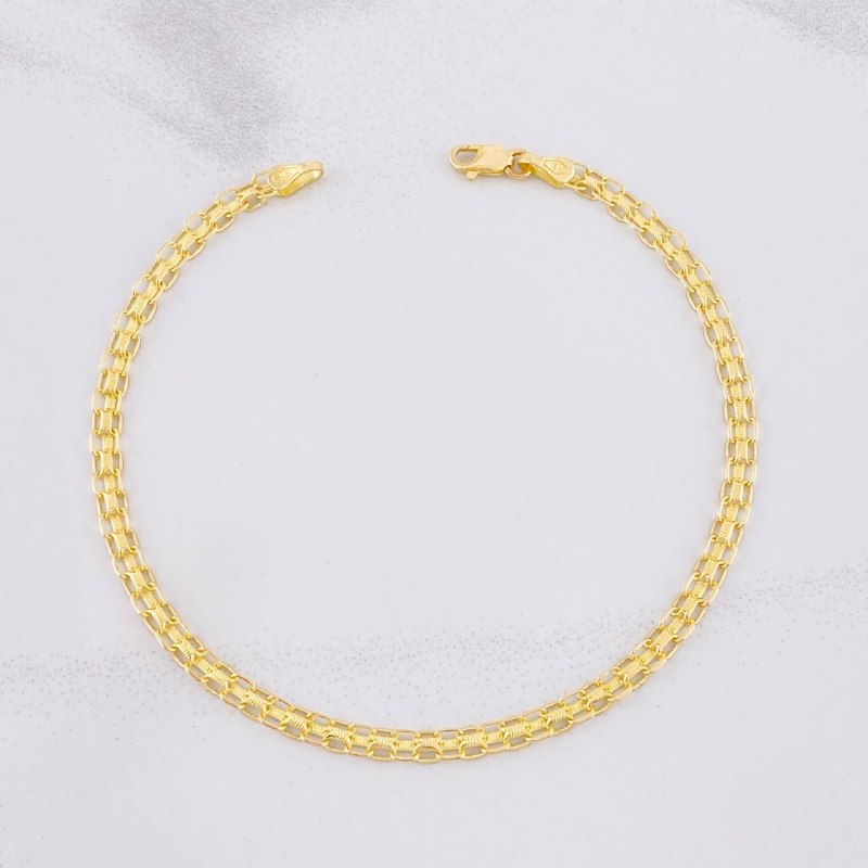 Pulso Chino 4.15g / 7 1/2 in / 3.2mm Oro Amarillo 18K