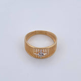 Anillo Estrella Cardinal 3.25gr / T8 1/4 / Oro 18K $