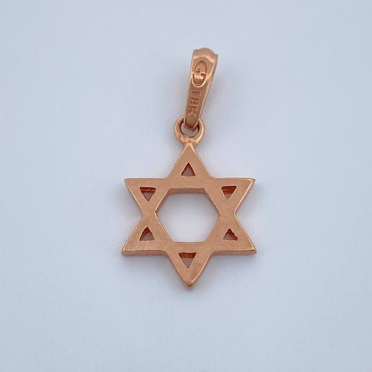 David Star Pendant 1.4gr / 3/4 in / 18K Gold +0$