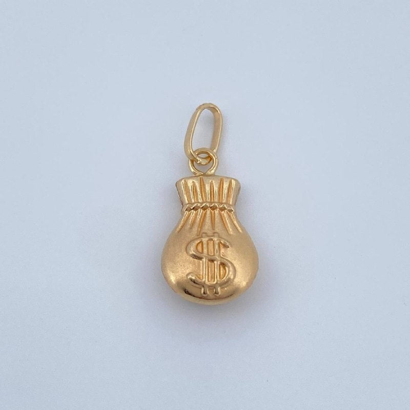 Money Bag Pendant 0.5gr / 0.8in / 18K Gold +0$