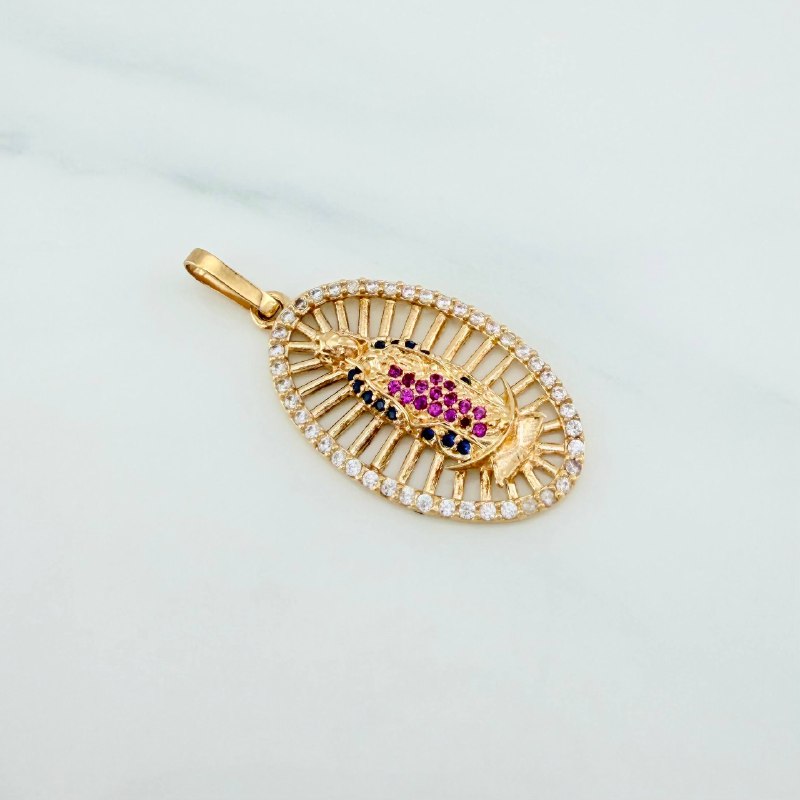 Dije Virgen De Guadalupe 3.55 g / 1 1/2 in Oro Amarillo 18K