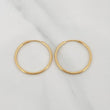 Hoop Earrings Smooth Ring 1 g / 3/4 in Yellow Gold 18K