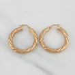 Hoop Earrings Emmi 3.8g / 1 1/4 in 18K Rose Gold