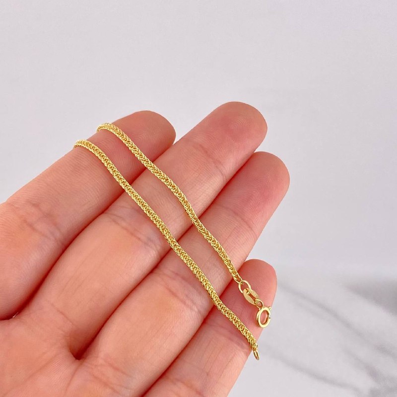 Franco Bracelet 1.5g / 7 3/4 in / 1.63mm Yellow Gold 18K