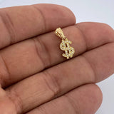 Dollar Sign Pendant 0.7gr / 3/4 in / 18K Gold