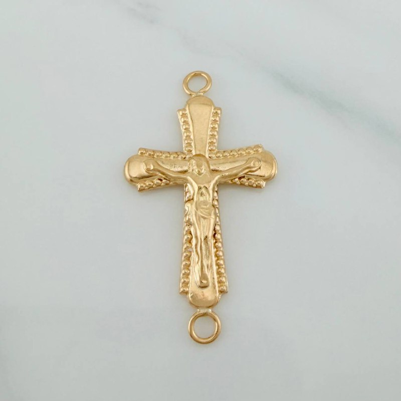 Charm Christ Cross 1.05gr / 1 1/4 in / 18K Yellow Gold %