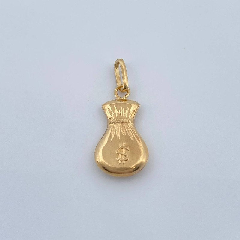 Money Bag Pendant 0.5gr / 1.9cm / 3/4 in / 18K Gold