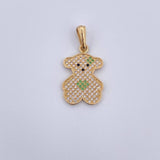 Pendant Heart Bear 2.45gr / 3cm / 18K Gold &