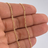 Figaro Chain 1.5gr / 19.5in / 18K Gold +1$