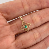 Dije Flor 0.75 g / 3/4 in Oro Amarillo 18K
