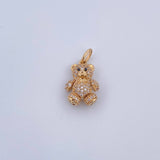 Articulated Bear Pendant 2.6gr / 2cm / 18K Gold &