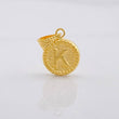 Dije Circulo Letra K 0.6g / 3/4 in Oro Amarillo 18K