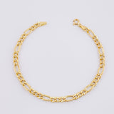 Pulso Fígaro 2.5g / 7 3/4 in / 4.4mm Oro Amarillo 18K