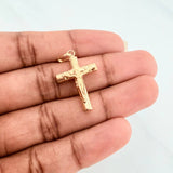 Pendant Cross Christ 1.25 g / 1 1/4 in 18K Yellow Gold