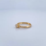 Solitaire Ring Churumbela Base 1.15gr / Size 6 / 18K Gold &