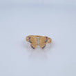 Butterfly Ring in Relief 2.45gr / Size 6 / 18K Gold $