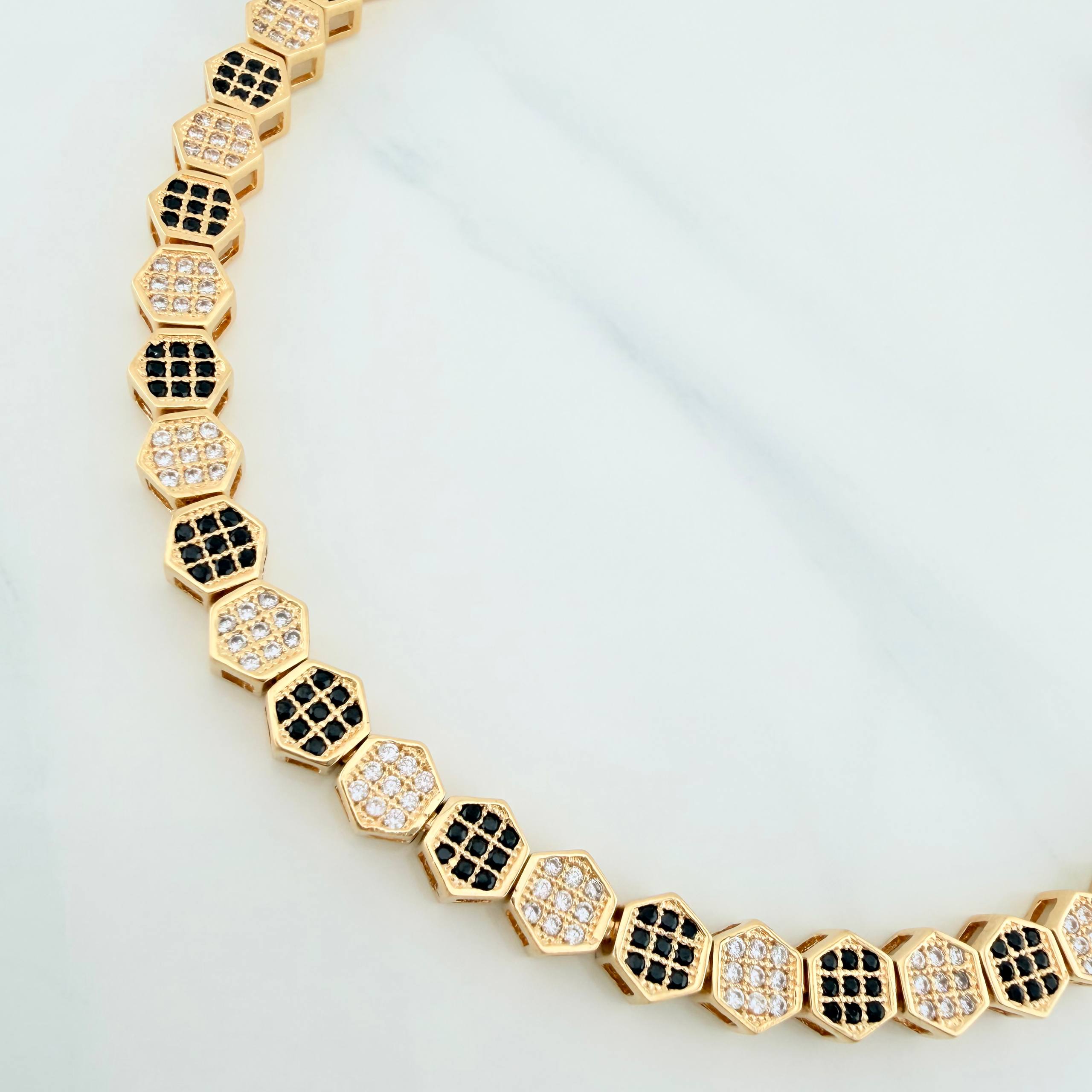 Bracelet Honeycomb 16.45 g / 8 in / 5.4 mm Yellow Gold 18K