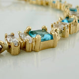 Pulso Tennis Cuatro Garras 12.55 g / 7 3/4 in Oro Amarillo 18K