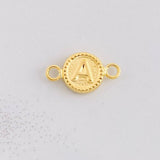 Charm Circle Letter A 0.4g / 1/2 in 18K Yellow Gold