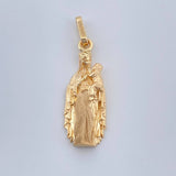 Dije Virgen Del Carmen 2.35gr / 1 1/4 in / Oro Amarillo 18K &