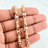Bracelet Barril Enmallado 18.85 g / 7 3/4 in / 5 mm Tres Oros 18K