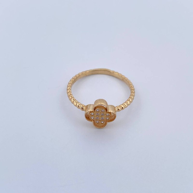 Anillo Trebol 1.95gr / T6 1/2 / Oro 18K &