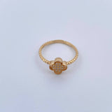 Anillo Trebol 1.95gr / T6 1/2 / Oro 18K &