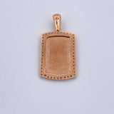 Dije Placa 2.5gr /  / 2.6cm / Oro 18K $