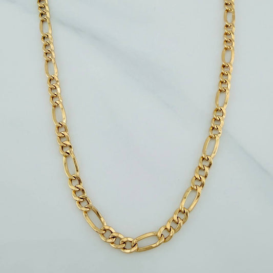 Cadena Figaro 17.4 g / 24 in / 5.55 mm Oro Amarillo 18K
