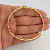 Pulso Stone Green 11.1 g / 7 1/2 in Oro Amarillo 18K